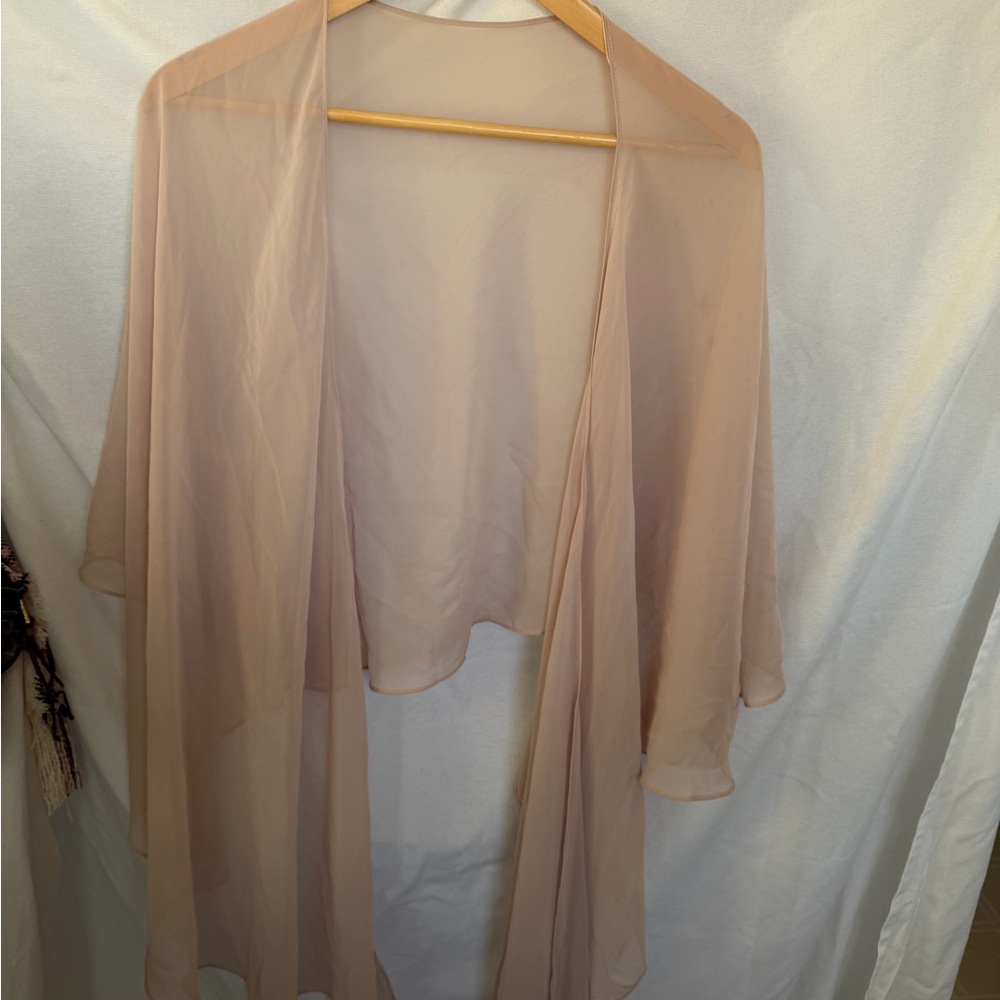 Chic Sheer Beige Wrap